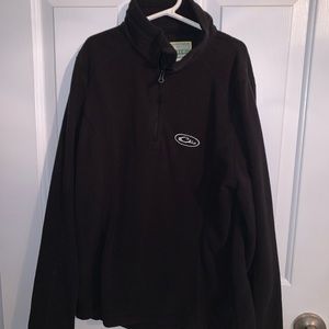 Drake black fleece pullover